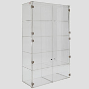 General Storage Cabinet; Acrylic, 10 Chambers, 4 Doors, 37 W x 16 D x 61  H