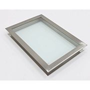 Window, Double-Pane, Flush-Mount 304 SS Frame, Fire-Rated Glass; 47''W x  36''H, for BioSafe® FRP/CPVC Cleanroom