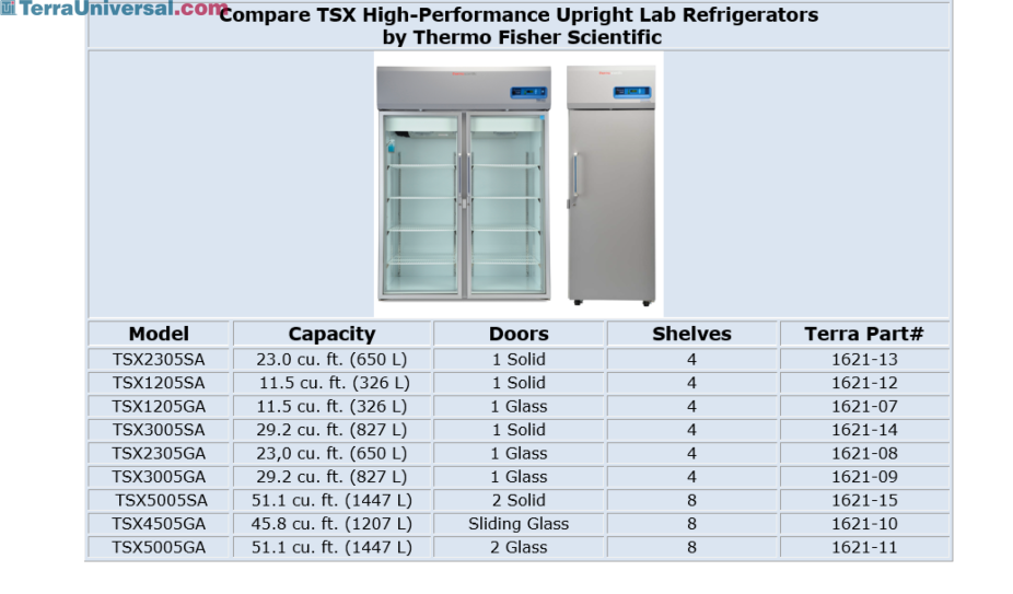 TSX High-Performance Refrigerator TSX5005SA | Thermo Fisher Scientific