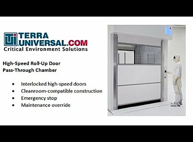 This short video demonstrates how a High-Speed Roll-Up Door Pass-Through can be used to transfer carts full of materials.  |  6771-00 displayed High Speed Roll Up Door.