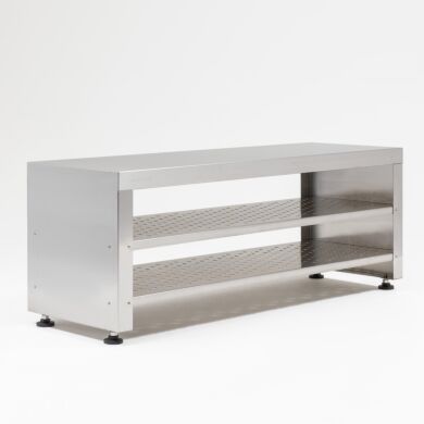 Free-Standing Gowning Benches Integrated Rack Bootie with