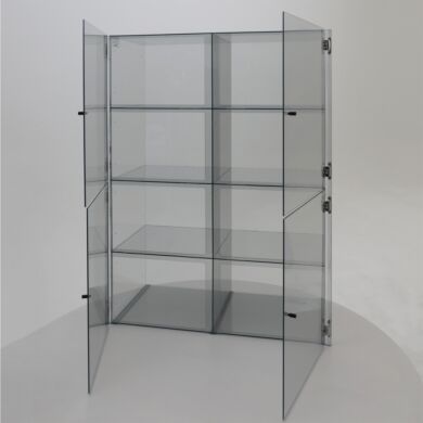 Lab Storage Bin: 8 Adjustable Bins, 2 Shelves, Optional Door