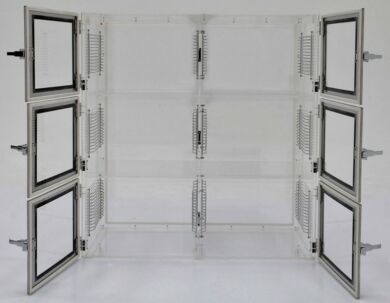 30d High-Density Mobile Wire Shelving - Single Wide