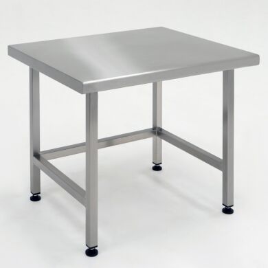 Work Station, BioSafe; 304 Stainless Steel, Heavy-Duty, Solid Top