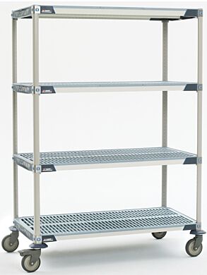 Microban antimicrobial protection built into shelves and touch points provide premium advanced polymer storage system ideal for chemical storage  |  1403-02 displayed