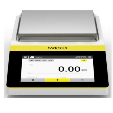 Economical Quintix Pro Precision Balances by Sartorius with a 1200-12,200 g capacity, 10 mg or 100 mg readability, and an integrated applications program