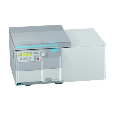 Hermle Z366 Mid-Range Capacity refrigerated centrifuge is compatible with swing-out and fixed-angle rotors for tubes, microplates or PCR strips  |  2823-64 displayed